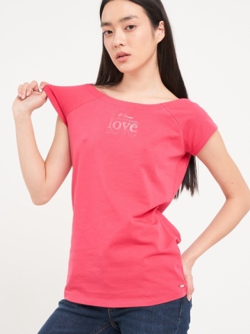 Timeout - Tricou dama cu maneca scurta de culoare uniforma
