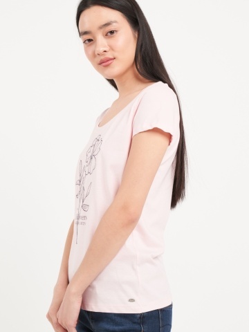 Timeout - Tricou dama cu maneca scurta si imprimeu grafic - Img 4