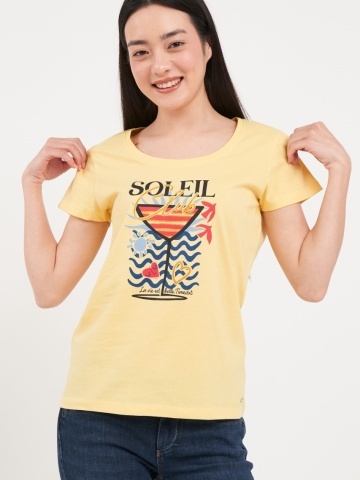 Timeout - Tricou dama cu maneca scurta si imprimeu grafic - Img 6