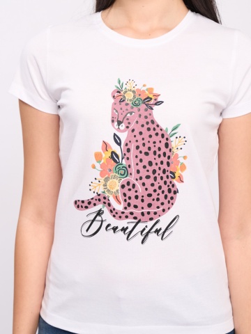 Timeout - Tricou dama maneca scurta cu imprimeu - Img 2