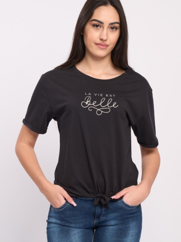 Timeout - Tricou maneca scurta dama cu imprimeu text