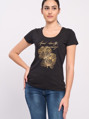 Timeout - Tricou maneca scurta dama cu mesaj imprimat