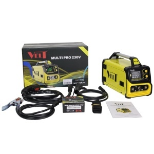 Aparat sudura compact VELT MULTI PRO 230V, multifunctional MIG/MMA/TIG, cu afisaj digital si utilizare usoara pentru incepatori