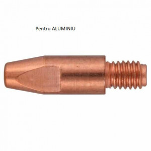 Duza de contact 1mm sarma de aluminiu, M6x25 mm