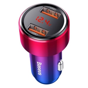 Incarcator auto Baseus – Car Charger Magic Series – LED DIsplay, 2x USB , 45W - Img 2