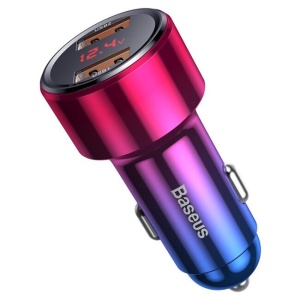 Incarcator auto Baseus – Car Charger Magic Series – LED DIsplay, 2x USB , 45W - Img 4