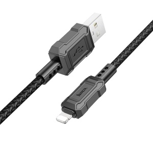 Cablu USB HOCO pentru iPhone Lightning 8-pini, 2.4A, Leader X94, Negru - Img 2