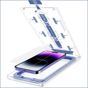 Kit 2 folii Iphone aplicator folie sticlă - Img 1