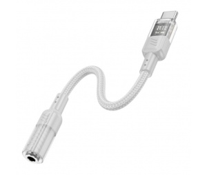 Adaptor Audio USB-C – 3.5mm HOCO LS37, Gri - Img 2