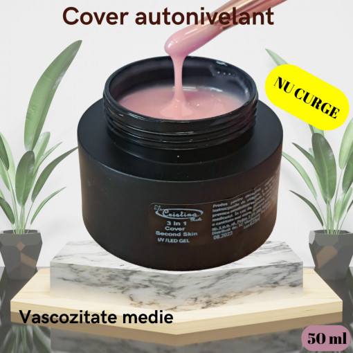 Gel UV 3 în 1 Cover Second Skin - 50 ml
