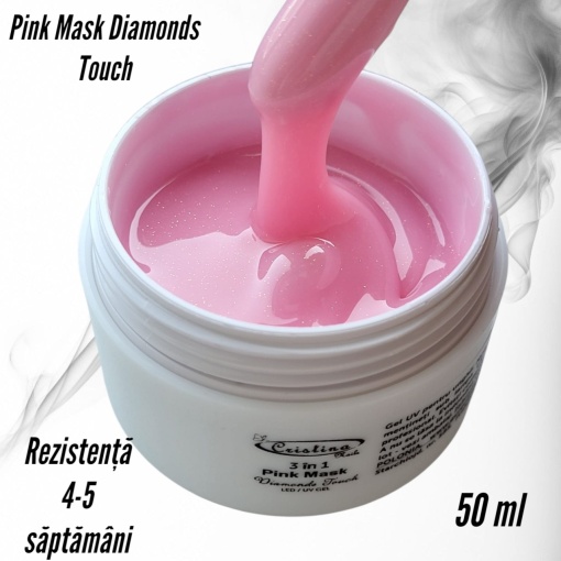 Gel UV 3 in 1 Pink Mask Diamonds Touch Cristina Nails - 50 ml