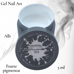 Gel Nail Art White 001