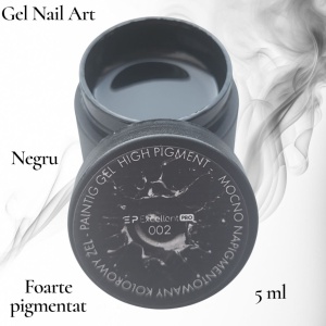 Gel Nail Art Black 002