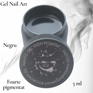 Gel Nail Art Black 002