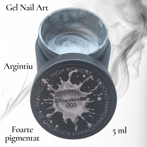 Gel Nail Art Silver 003