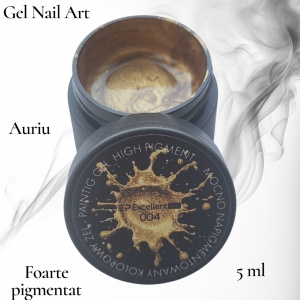 Gel Nail Art Gold 004