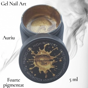 Gel Nail Art Gold 004