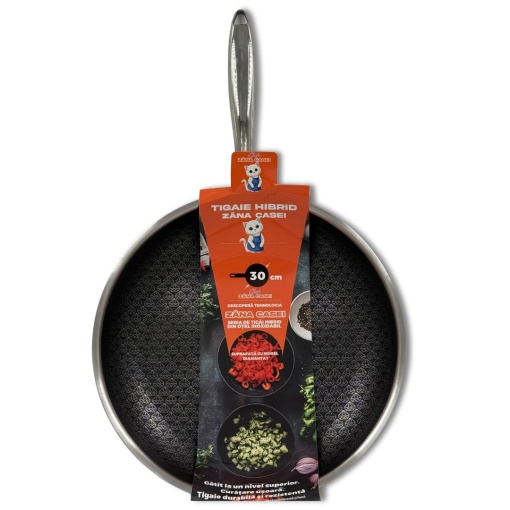 Tigaie Hibrid ZÂNA CASEI – Gătește cu Stil și Performanță Premium de 30 cm 🍳✨