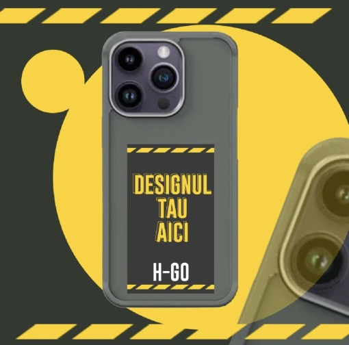 Husa iPhone H-Go Pro NFC cu ecran E-Ink, silicon