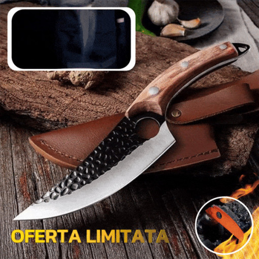 CUTIT PROFESIONAL TAZAKI CU HUSA DIN PIELE OTEL JAPONEZ HRC 60