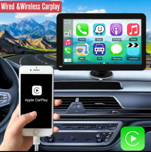 Navigație H-Go Carplay / Android Auto 7 Inch cu Touchscreen, Wireless , mirrorlink, WiFi, USB, Bluetooth