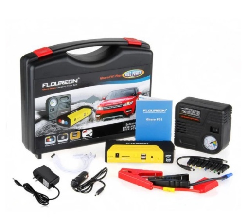 Robot pornire auto portabil, cu acumulator 68800 mAh + compresor auto
