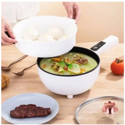 Tigaie electrică inteligentă multifunctională Zâna Casei. Acesoriu slow cooked gătire abur. Functie Oala 2in 1