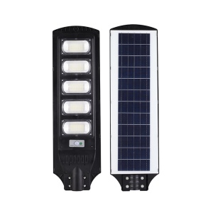 Lampă Stradală Solară 5 Module LED 600W cu Senzor de Mișcare și Panou Solar Integrat - Img 3
