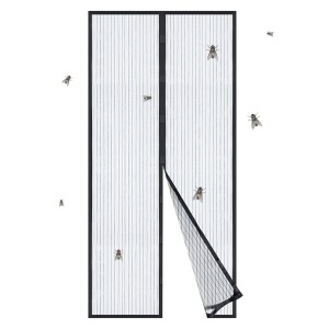 Plase pentru Usa set 2 buc cu Inchidere Magnetica, Anti-Insecte, 210x100 cm - Img 1