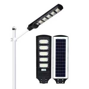 Lampă Stradală Solară 5 Module LED 600W cu Senzor de Mișcare și Panou Solar Integrat - Img 4
