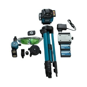 Nivela Laser Profesională 3D, 16 Linii Verzi, cu 2 Baterii – Precizie și Performanță! 🔧📐 - Img 3