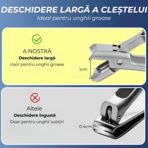 Unghieră Portabilă din Oțel Inoxidabil – Tăiere Precisă, Design Compact, Ideală pentru Călătorii - Img 3