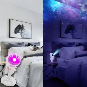 Proiector de stele Astronaut, Lampa de veghe pentru copii GALAXIA®, reglare la 360° - Img 3