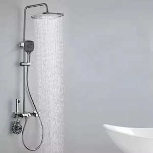 Coloană de Duș Premium – Ploaie Relaxantă, Termostat Inteligent, LED, Rotire 360°, 4 Jeturi de Apă - Img 7
