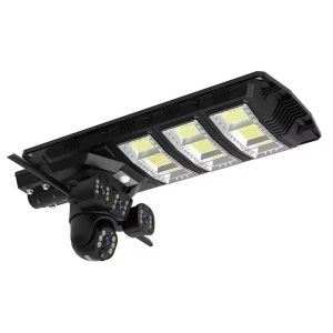 Lampa Solară LED 450W cu 3 Camere Supraveghere 4G, Slot SIM, Rotativă, 12MP — Viziune Nocturnă, Audio Bidirecțional, Detectare Mișcare, IP65 - Img 1