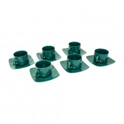 Set 6 persoane Cani Cu Farfurioare Patrate Culoare Verde