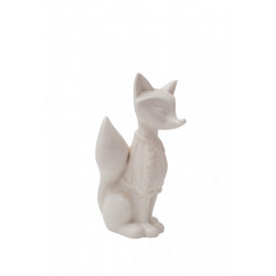 Statueta Vulpita din portelan alba