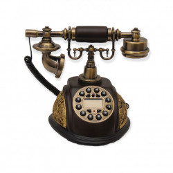 Telefon antic cu model in relief 