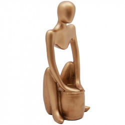 Statueta stilizata aurie tobosar