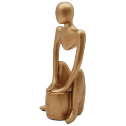 Statueta abstracta om cu toba