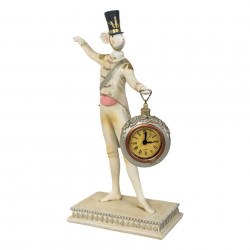 Statueta Vintage Rege Soricel Cu Ceas H 28 cm