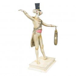 Statueta Vintage  Rege Soricel Cu Ceas