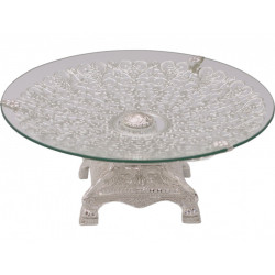 Fructiera Argintata Cu Model Dantelat Eleganta by gimina