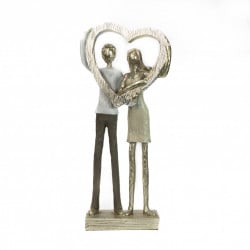 Statueta Cuplu Cu Inima H29 cm