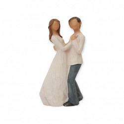 Statueta Tineri Indragostiti Crem H 20 cm