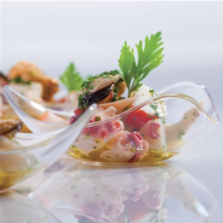 Farfuriute Reutilizabile Blow Ø 8.5 x H 3 cm, Plastic Negru, Set 100 Buc