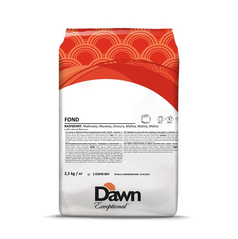 Premix Mousse, Bavareze, Semifreddo - Aroma Zmeura - Fond Dawn, 2.5 Kg