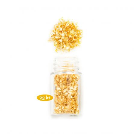Miettes d'or comestible 23 Kt - 70 mg