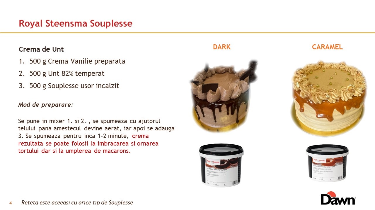 Glazura Flexibila Souplesse Caramel Dawn, 3kg