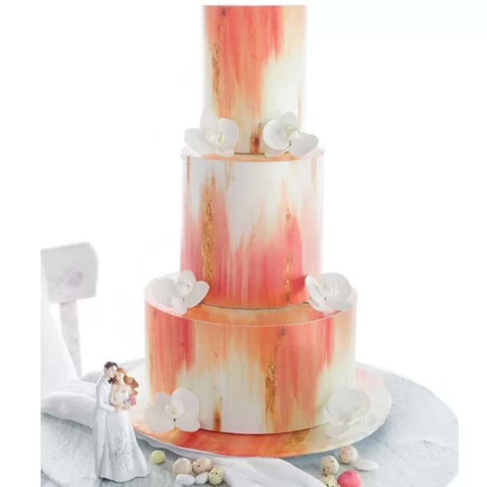 Pasta Zahar imprimata, Nunta Model ArtDeco, 60x41 cm, Set 4 Buc